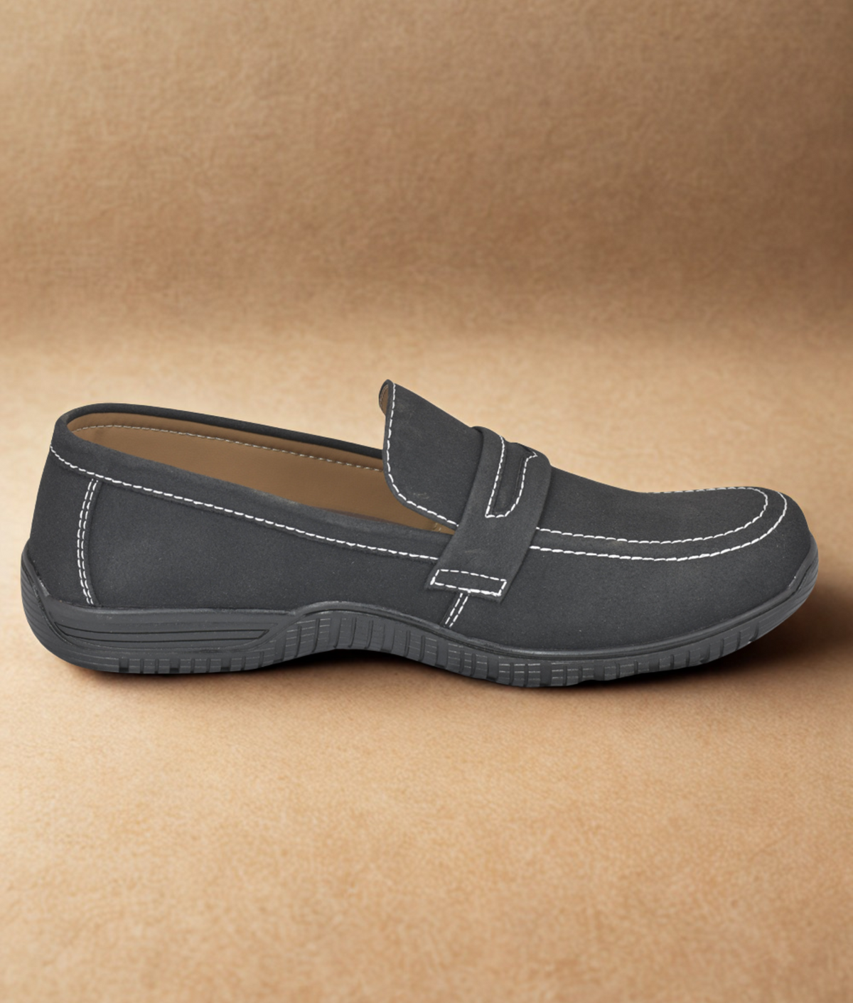 New Black Men Shoes in Suede Leather by Harpers OL-1587 - Harpers