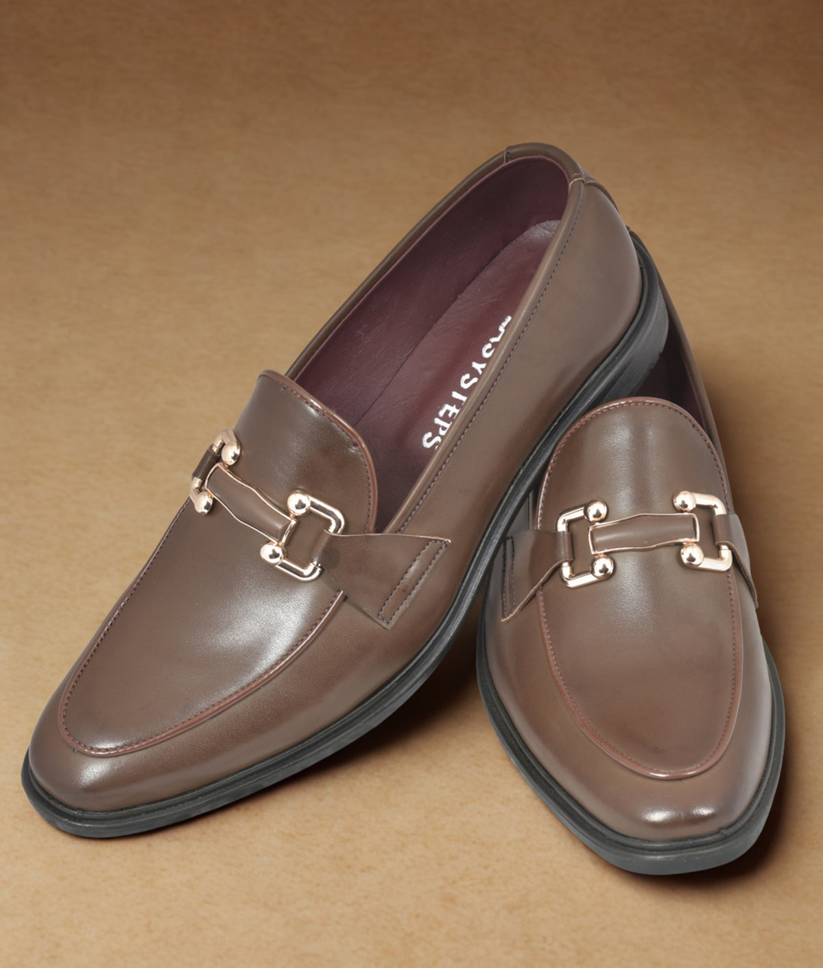 Brown Formal Shoes for Men in Leather OL-1585 - Harpers